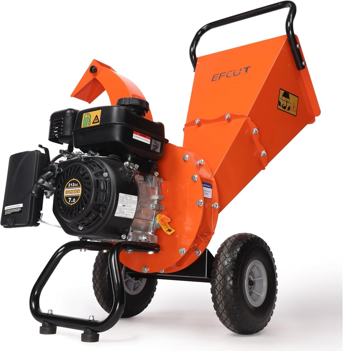 C40 Wood Chipper 4" inch Max Diameter Capacity 9 HP 274cc Gas Powered Engine Heavy Duty Shredder Mulcher