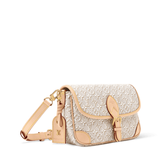 Diane PM Monogram Emblème Peuplier Jacquard Textile Gold-Toned Hardware