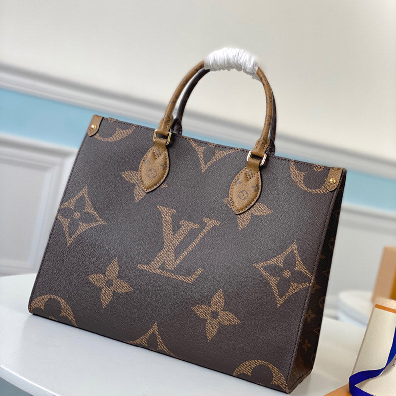 Louis Vuitton On The Go MM Tote Bag 35cm Brown – product image 1