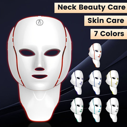 7-colour LED facial and neck mask, product image 2