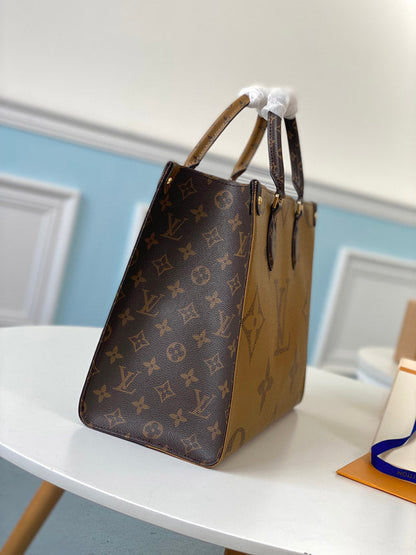 Louis Vuitton On The Go MM Tote Bag 35cm Brown – product image 9