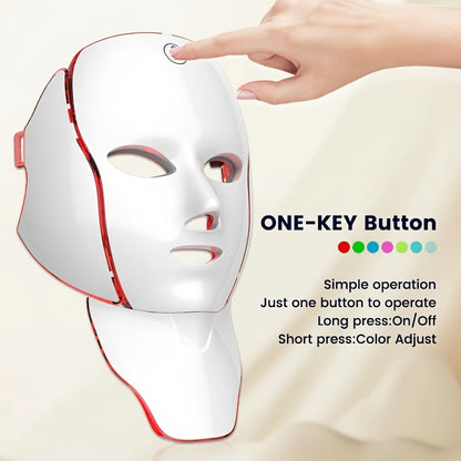 7-colour LED facial and neck mask, product image 3