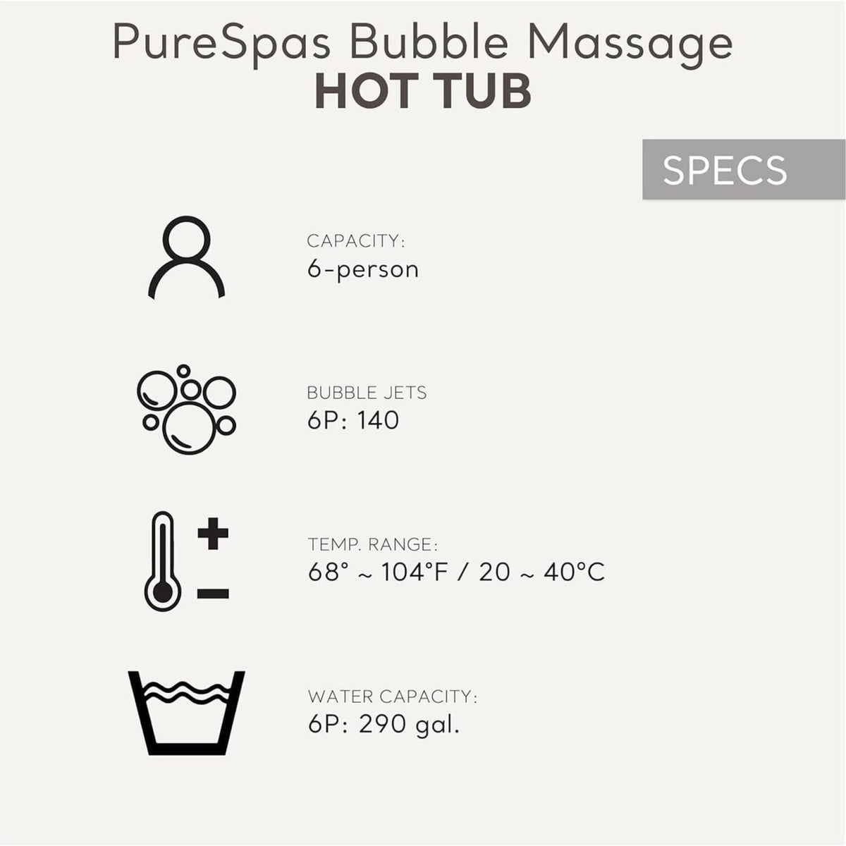 Intex: PureSpa: Sahara Tan Inflatable Hot Tub Set – 6 Person – 85″ Round Outdoor Heated Bubble Spa, Jet Massage, Cover, Hard Water Treatment System