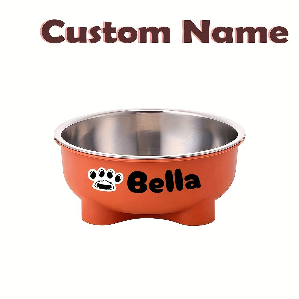 Personalized Pet Bowl with Detachable Stainless Steel Insert