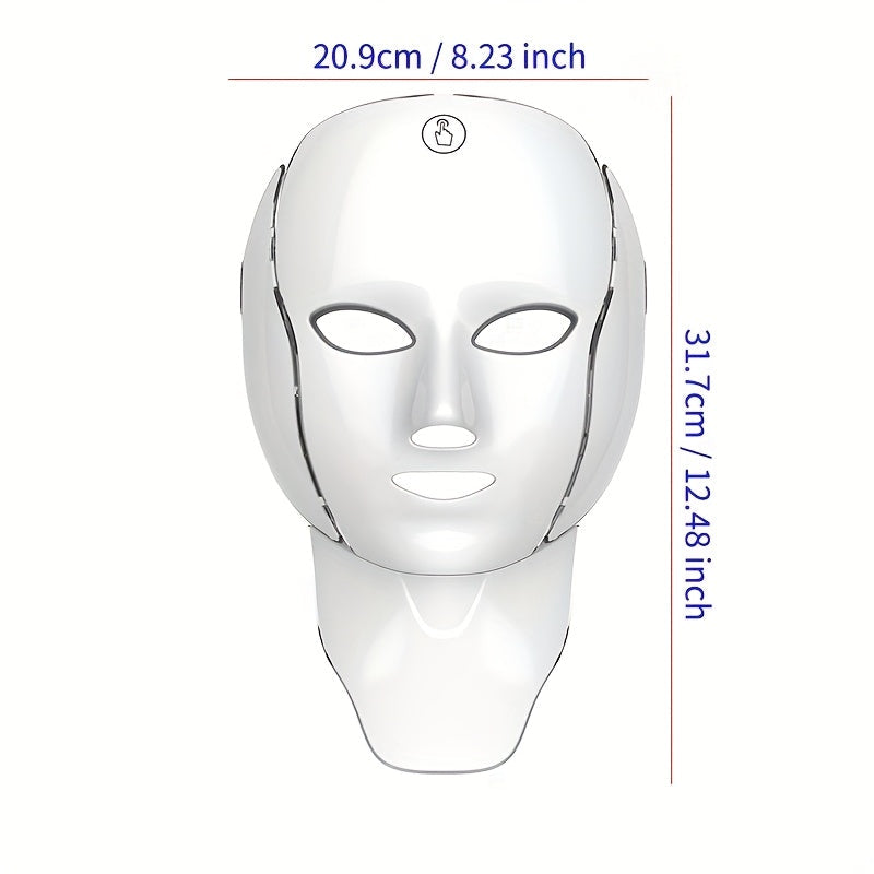 7-colour LED facial and neck mask, product image 6