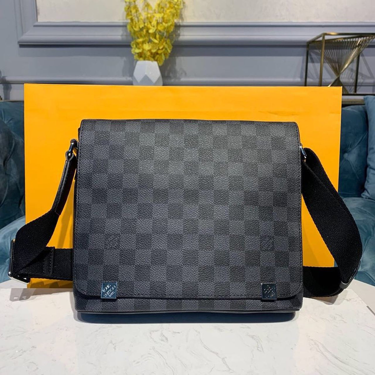 Louis Vuitton District PM Bag 25cm Damier Graphite Canvas Spring/Summer Collection N41028, Black – product image 1