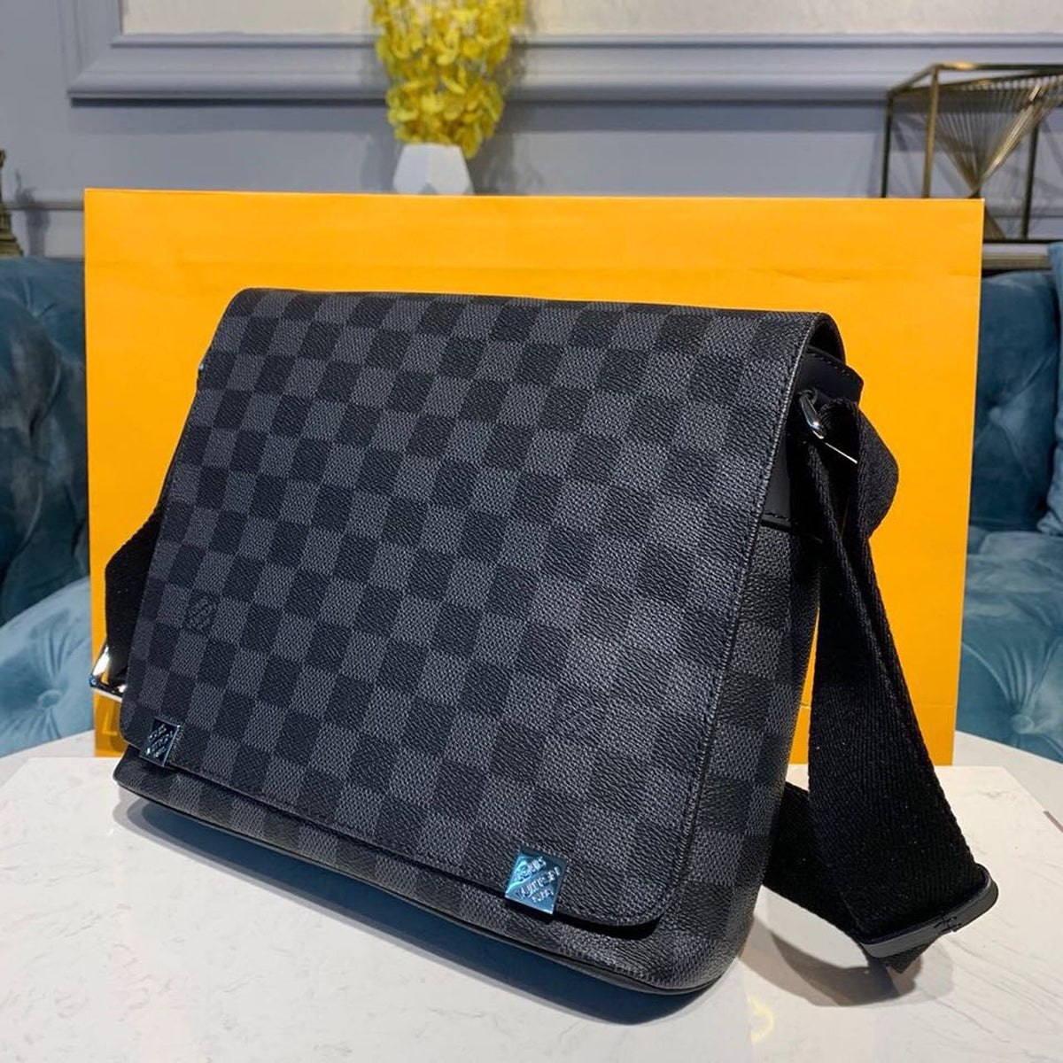 Louis Vuitton District PM Bag 25cm Damier Graphite Canvas Spring/Summer Collection N41028, Black – product image 3