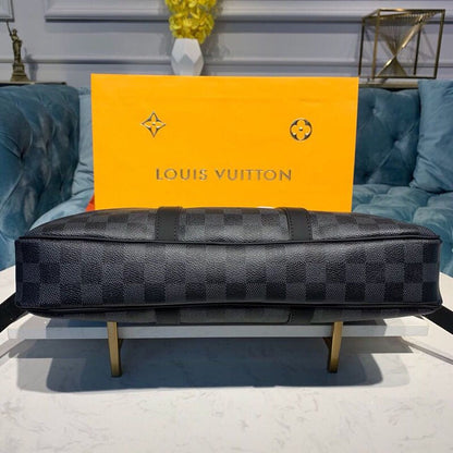 Louis Vuitton Porte Documents Voyage Bag 37cm Damier Graphite Canvas Spring/Summer Collection N41466 Black – product image 4
