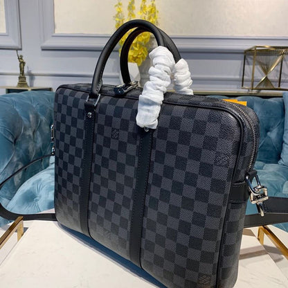 Louis Vuitton Porte Documents Voyage Bag 37cm Damier Graphite Canvas Spring/Summer Collection N41466 Black – product image 5