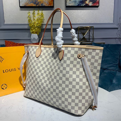 Louis Vuitton Neverfull GM Bag 40cm Damier Azur Canvas Fall/Winter Collection N41360, Beige – product image 4