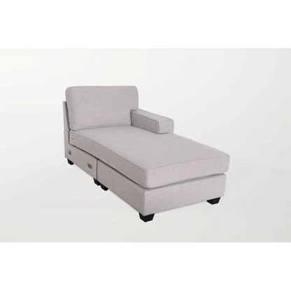 137" Wide Reversible Modular Corner Sectional with Ottoman