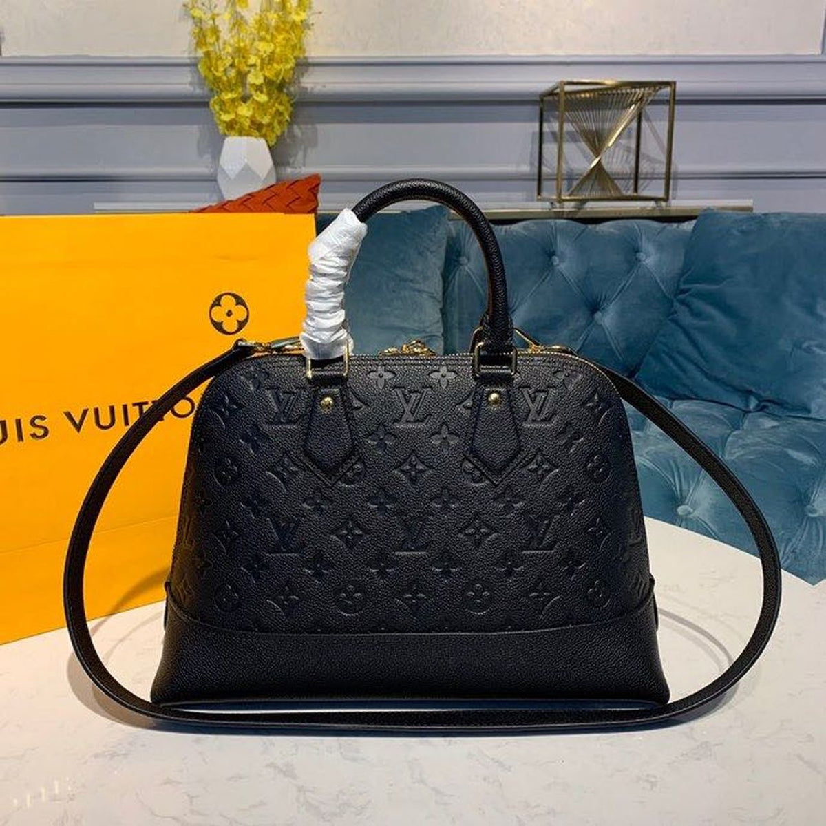 Louis Vuitton Neo Alma Bag 32cm Monogram Empreinte Canvas Spring/Summer Collection M44832, Black – product image 3