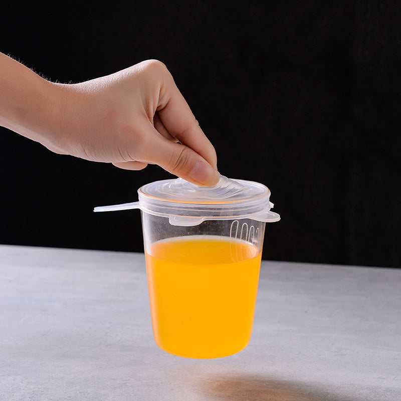 6-Piece Silicone Stretch Lids – Reusable Food Storage Covers