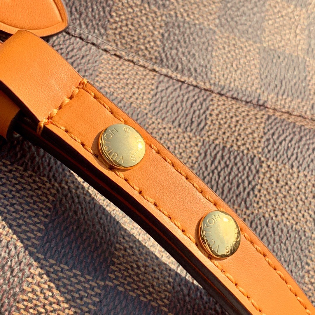 Louis Vuitton NeoNoe Bucket Bag MM Damier Azur Canvas Spring/Summer Collection N50042 Orange – product image 5