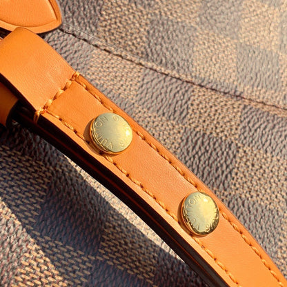 Louis Vuitton NeoNoe Bucket Bag MM Damier Azur Canvas Spring/Summer Collection N50042 Orange – product image 5