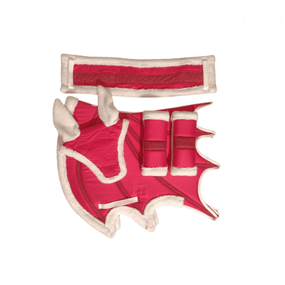 Christmas Dragon Saddle Pad Set with Neck Strap