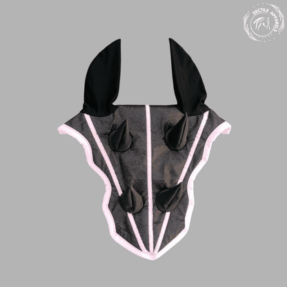 Shiny Glitter Dragon Saddle Pad Set with Ear Bonnet & Leg Wraps