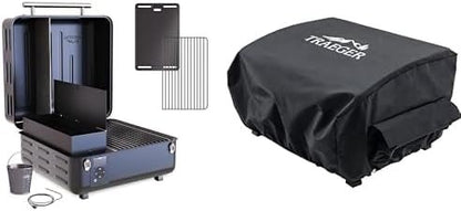 Traeger Grills TFT18KLD Ranger, Portable Wood Pellet Grill and Smoker – Electric Tabletop Pellet Smoker with Digital Arc Controller, Cast Iron Griddle, For Tailgating and Outdoor Cooking