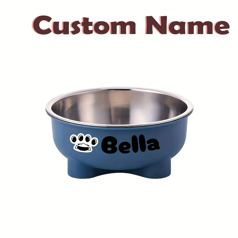 Personalized Pet Bowl with Detachable Stainless Steel Insert