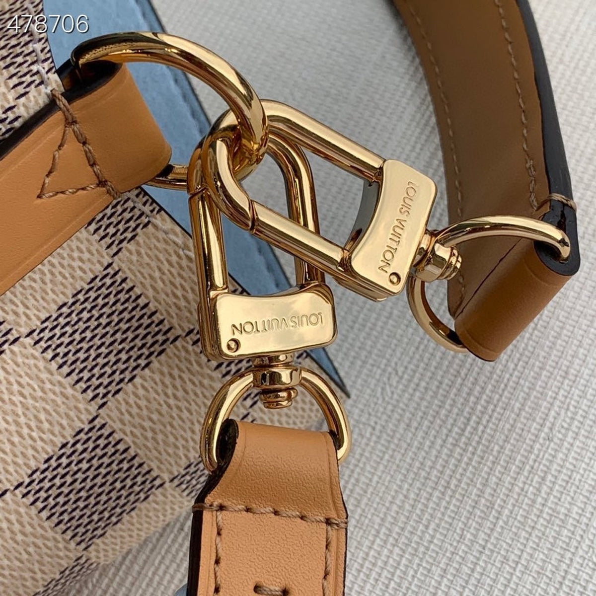 Louis Vuitton NeoNoe Bucket Bag MM Damier Azur Canvas Spring/Summer Collection N50042, Blue – product image 4