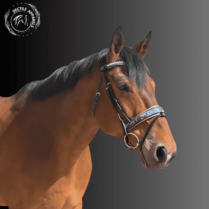 Fleur Snaffle Bridle Cream Padding