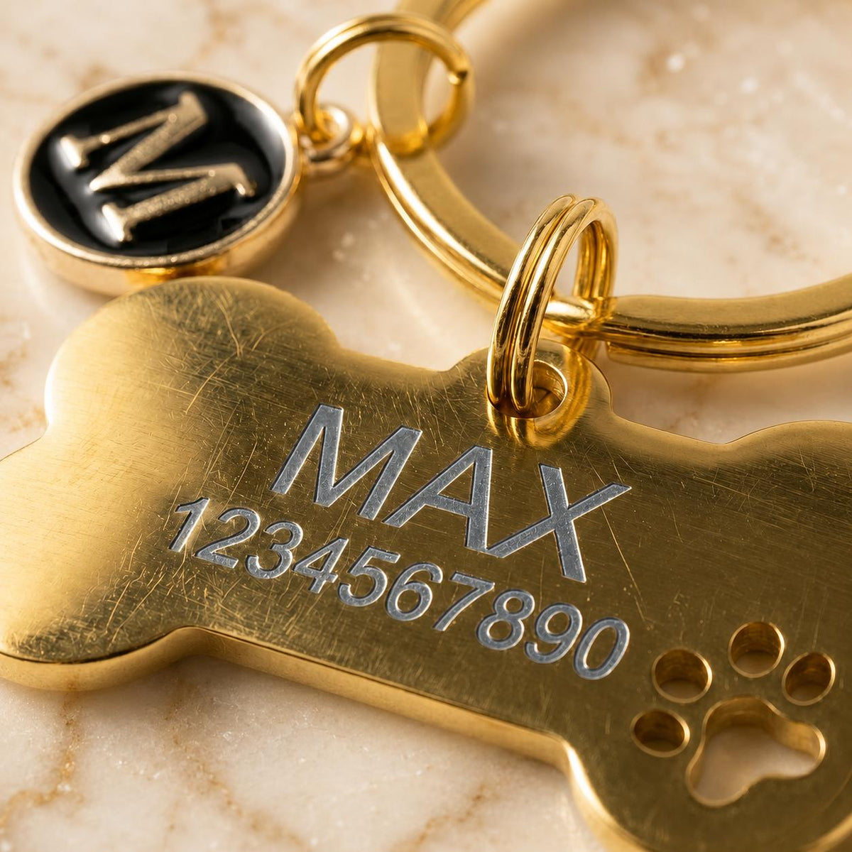 Personalized Pet ID Tag – Engraved Name & Phone Number