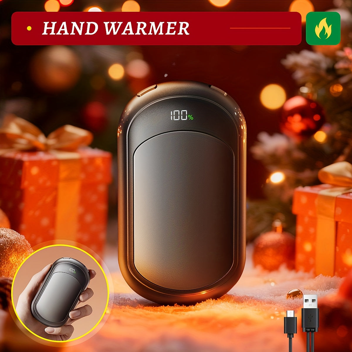 Rechargeable hand warmers 2-pack, product image 2