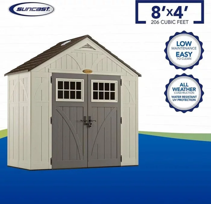 Suncast BMS8400D “4 x 8” Tremont Storage Shed