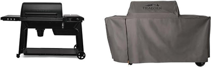 Traeger Grills Woodridge Pro Electric Wood Pellet Grill and Smoker, 970 Sq. In., Outdoor Pellet Smoker Grill with Digital Sensor and Side Shelf, Wi-FIRE Technology, Super Smoke Mode, Black, TFB97JLH
