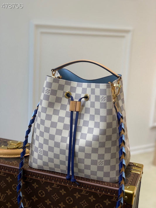 Louis Vuitton NeoNoe Bucket Bag MM Damier Azur Canvas Spring/Summer Collection N50042, Blue – product image 1