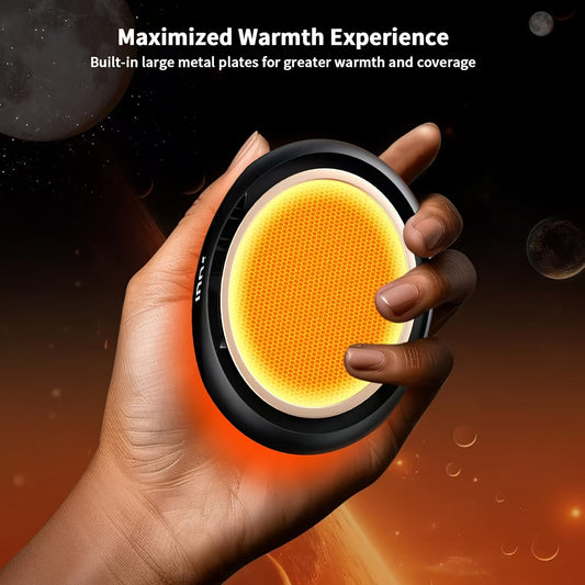 2-in-1 magnetic rechargeable hand warmers with digital display
