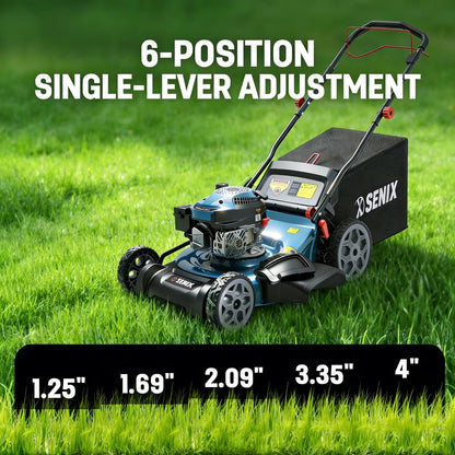 170cc 22" 4-in-1 Gas Self-Propelled Lawn Mower