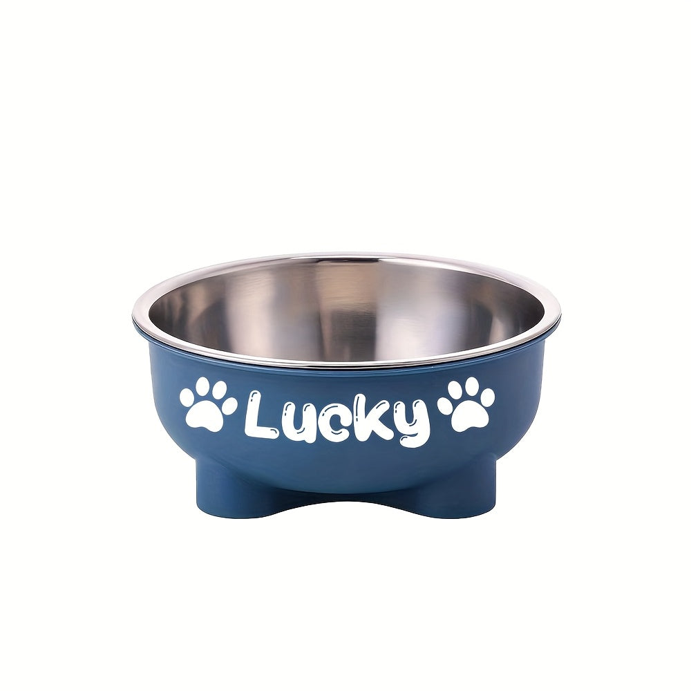 Personalized Pet Bowl with Detachable Stainless Steel Insert