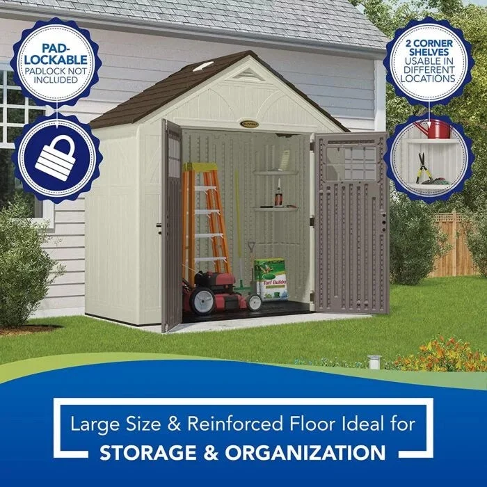 Suncast BMS8400D “4 x 8” Tremont Storage Shed