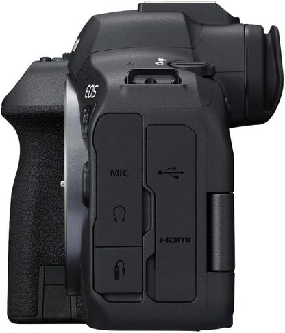 Canon EOS R6 Mark II Mirrorless Camera (Body Only), Full-Frame Camera, 24.2 Megapixel CMOS Sensor, Photo and Video Capabilities, Black | 24.2MP Full-Frame CMOS, Digic X, 5-Axis Ibis Up to 8 Stops, 6K Oversampled 4k60, Raw Burst 30 Fps, Dual UHS-Ii SD Slot