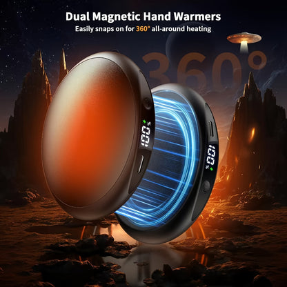 2-in-1 magnetic rechargeable hand warmers, product image 2