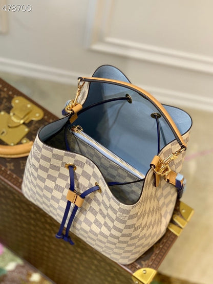 Louis Vuitton NeoNoe Bucket Bag MM Damier Azur Canvas Spring/Summer Collection N50042, Blue – product image 3