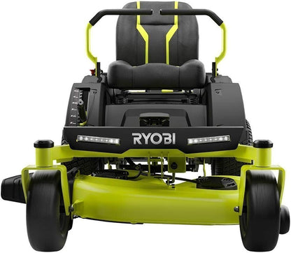 RYOBI 42 in. 100 Ah Battery Electric Riding Zero Turn Mower RY48ZTR100