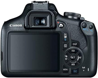 Canon EOS Rebel T7 DSLR Camera EF-S 18-55mm f/3.5-5.6 is II Lens Kit, 24.1 Megapixel CMOS (APS-C) Sensor, Full HD Videos, Built-in Wi-Fi, Beginner Photographers, Digital Camera, Black | 24.1MP Aps-C CMOS, Full HD 1080p, Built-in WI-FI and Nfc, Iso 100-640