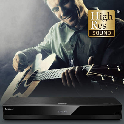 Panasonic Streaming Blu Ray DVD Player, 4K Blu Ray Player with Dolby Vision and HDR10+ Ultra HD Premium Video Playback, Hi-Res Audio, Voice Assist - DP-UB820-K (Black)