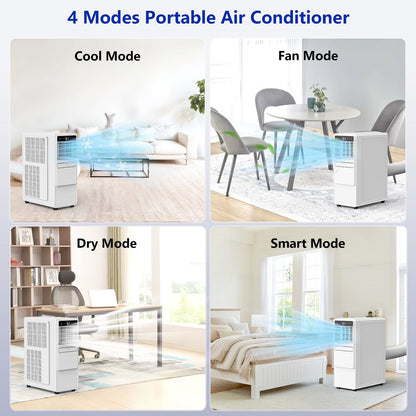 12000 BTU Portable Air Conditioner for Room up to 500 Sq. ft, 3-in-1 Portable AC