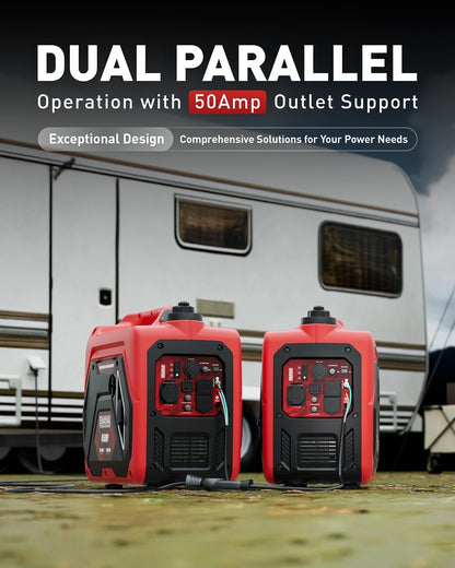 ERAYAK 4500W Dual Fuel Portable Inverter Generator Gas Propane RV Ready CO Sensor