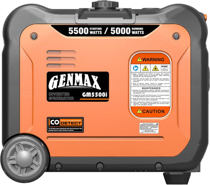 GENMAX Portable Generator EPA Compliant Eco-Mode Lightweight for Home Backup and Camping