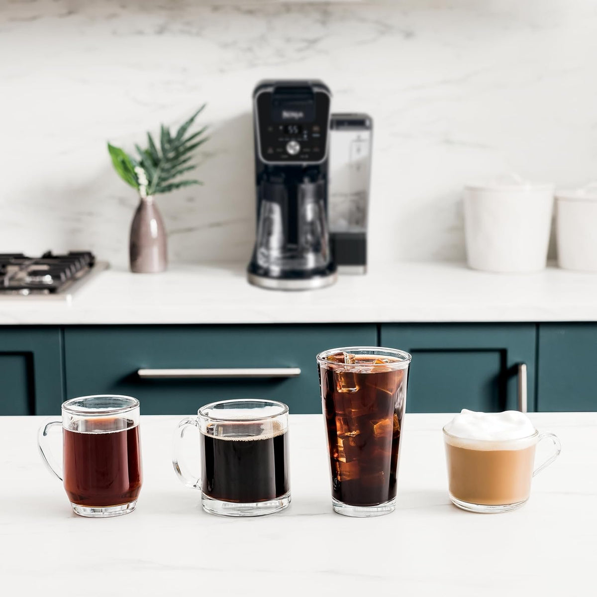 Ninja Hot and Iced Coffee Maker, Single Serve Coffee Maker and Drip Coffee Machine, DualBrew Pro Specialty 12-Cup with K-Cup Combo, Includes Permanent Filter, CFP307