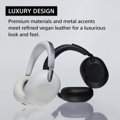 Sony 1000X THE COLLEXION Wireless Noise Cancelling Headphones, Luxury Comfort with Curated Materials, HD NC Processor QN3, 12 Microphones, Spatial Audio, Mastered by Engineers, 24-Hour Battery, Black | Luxury Design with Premium Materials, Bespoke 30mm Dr