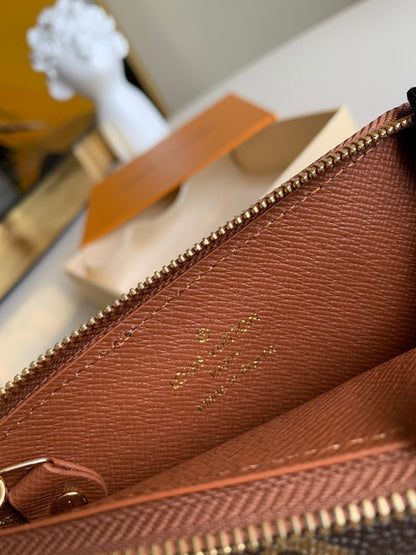 Louis Vuitton Recto Verso Monogram Wallet 13cm Brown