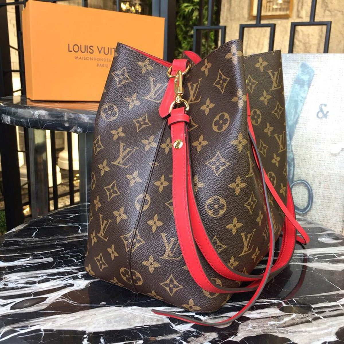 Louis Vuitton NoNo Bucket Bag Monogram Canvas Spring/Summer Collection M44020 Coquelicot – product image 3