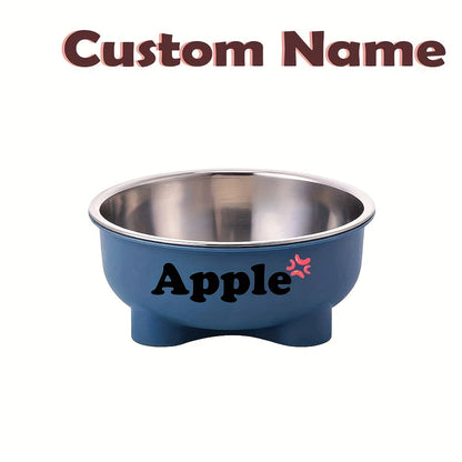 Personalized Pet Bowl with Detachable Stainless Steel Insert