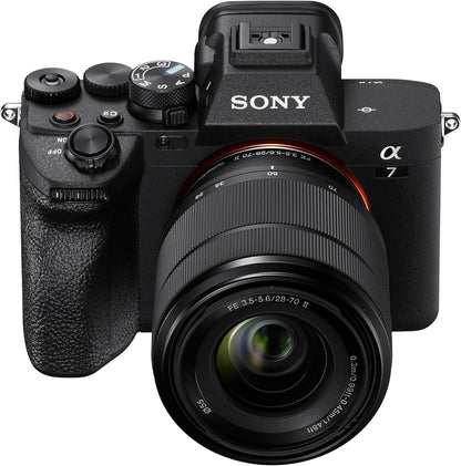 Sony Alpha 7 IV Full-Frame Mirrorless Interchangeable Lens Camera with 2026 28-70mm Zoom Lens Kit, Black | Includes Fe 28-70mm F/3.5-5.6 Oss Ii Lens, 33MP Exmor R Sensor, Bionz Xr, 4K Up to 60p, 759-Point Af, Vari-Angle LCD, Black