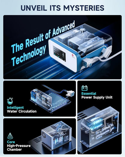 PerVita Medical Focused Shock Wave Therapy Machine Extracorporeal Shockwave ED Therapy Electromagnetic Focal ESWT Machine for Joint and Muscle Pain Relief Non-Invasive Pain-Free No Side Effects PSP30